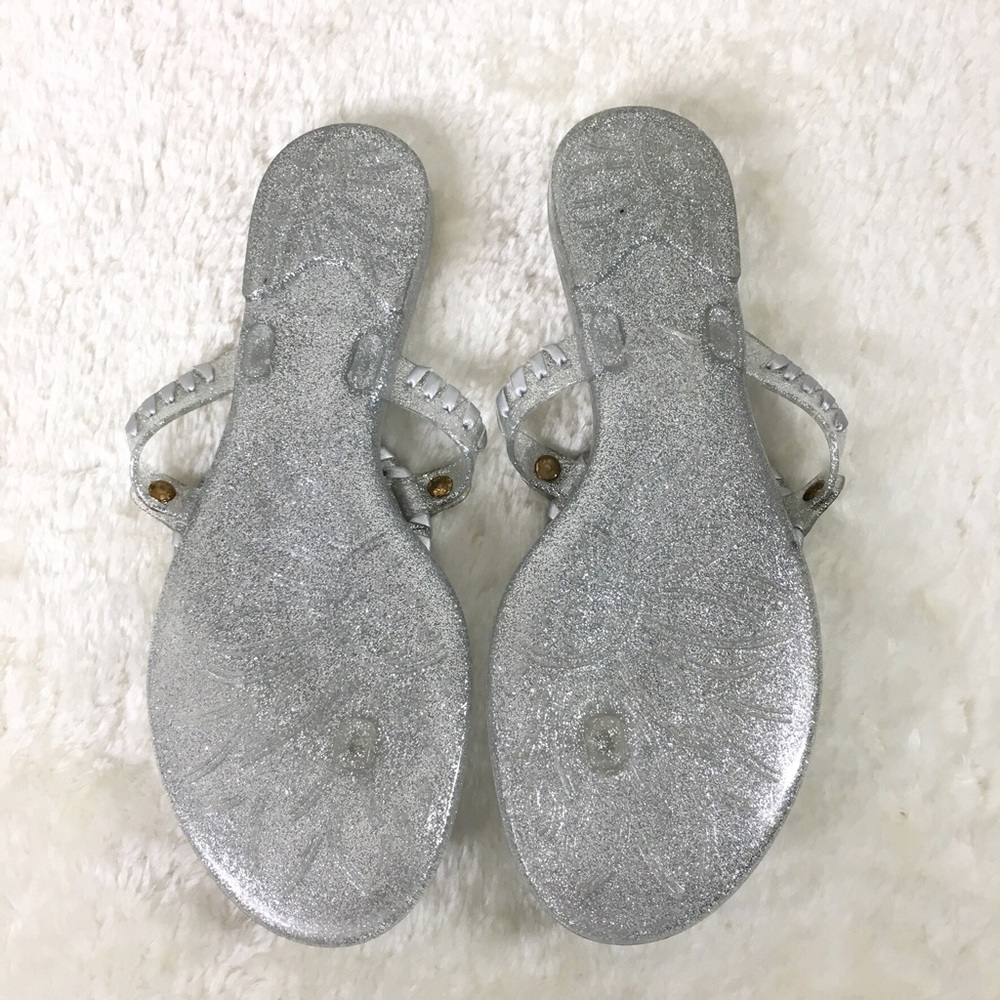 Jack Rogers Georgica Glitter Jelly Sandals Size 7 - Picture 5 of 8
